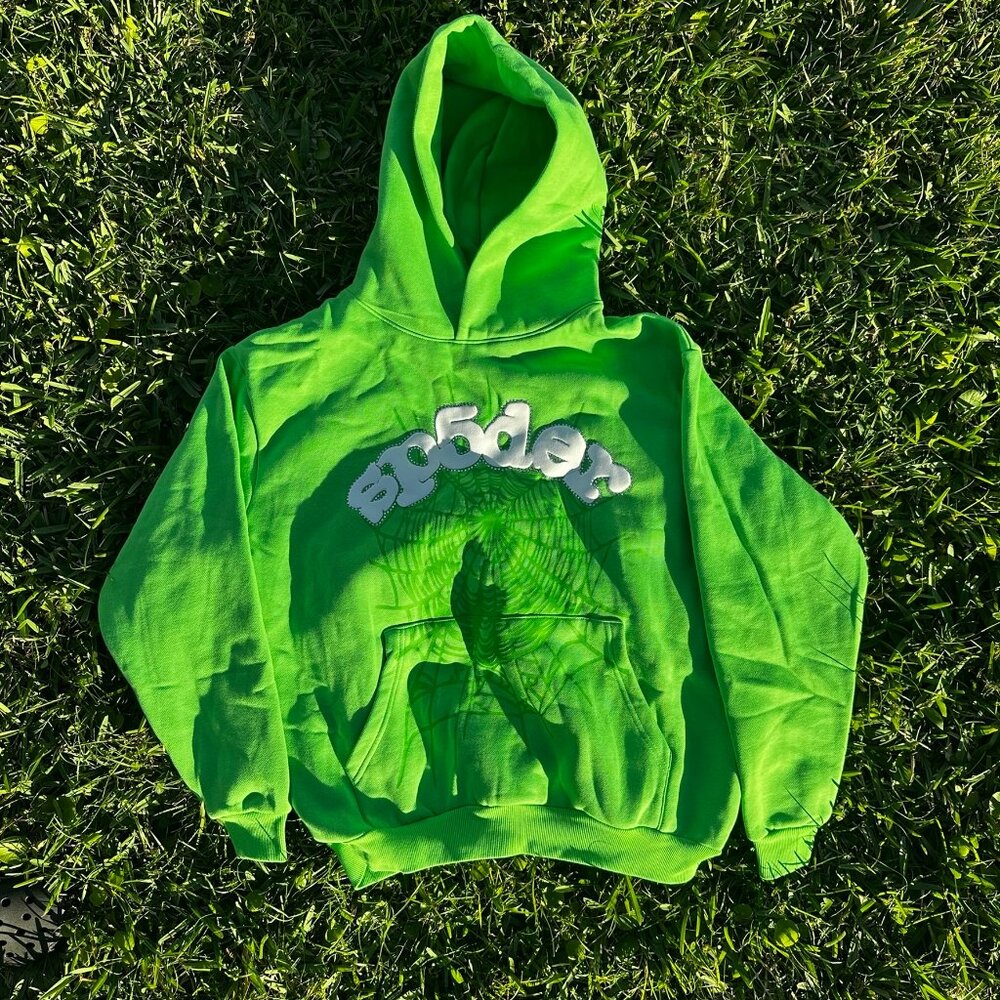 Sp5der Web Hoodie Slime Green  -100% AUTHENTIC (HAVE RECEIPT)